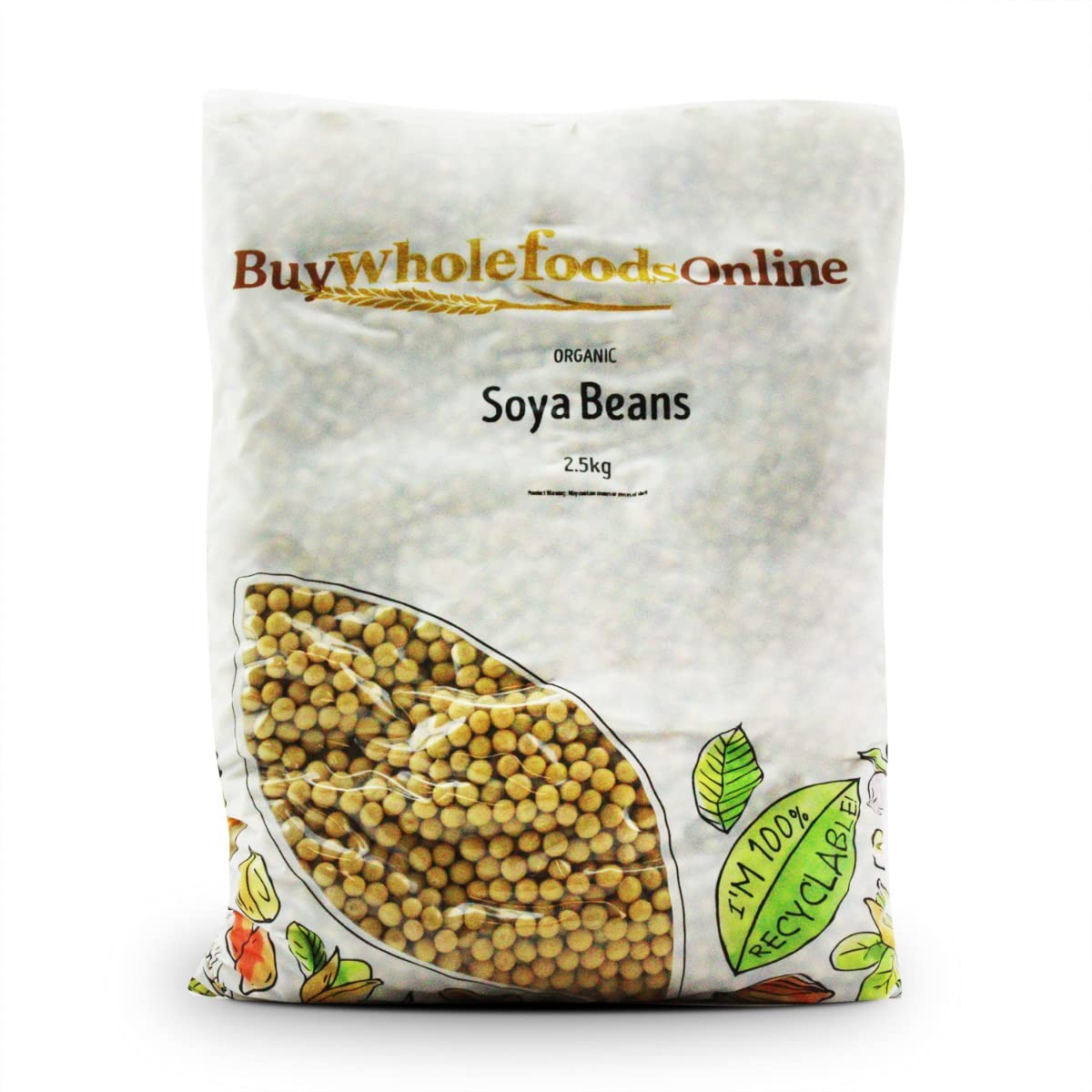 Organic SOYA Beans 2.5kg (BWFO)