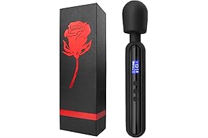 Personal Massager Silicone Wand with 10 Patterns & 4 Speeds