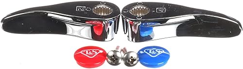 T&S Brass, B-9K-NS, Kit de mango de repuesto para grifos de latón T y S, cromados