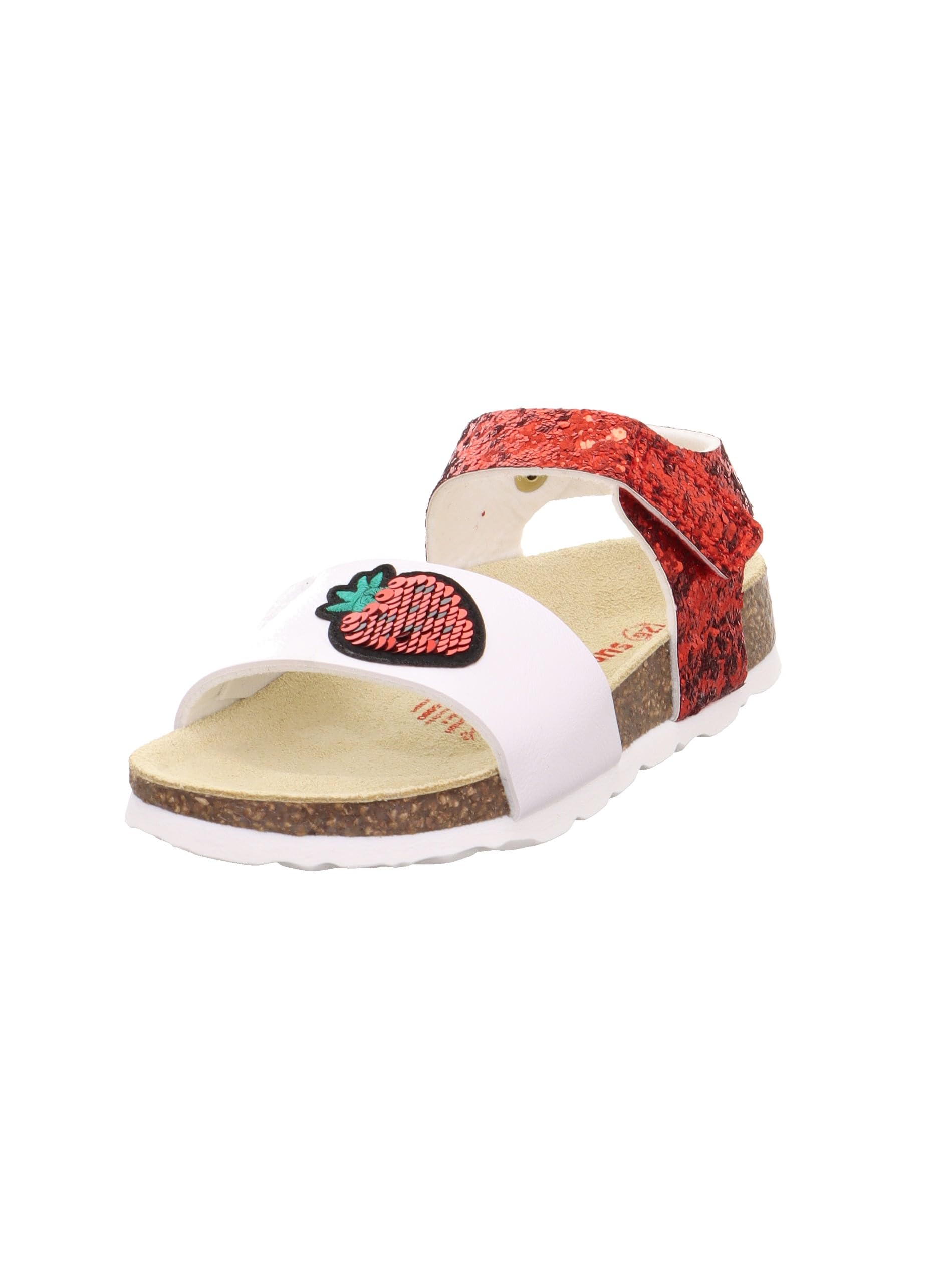 Superfit Fussbettpantoffel Mule, Rot/WEIß 5000, 6 UK