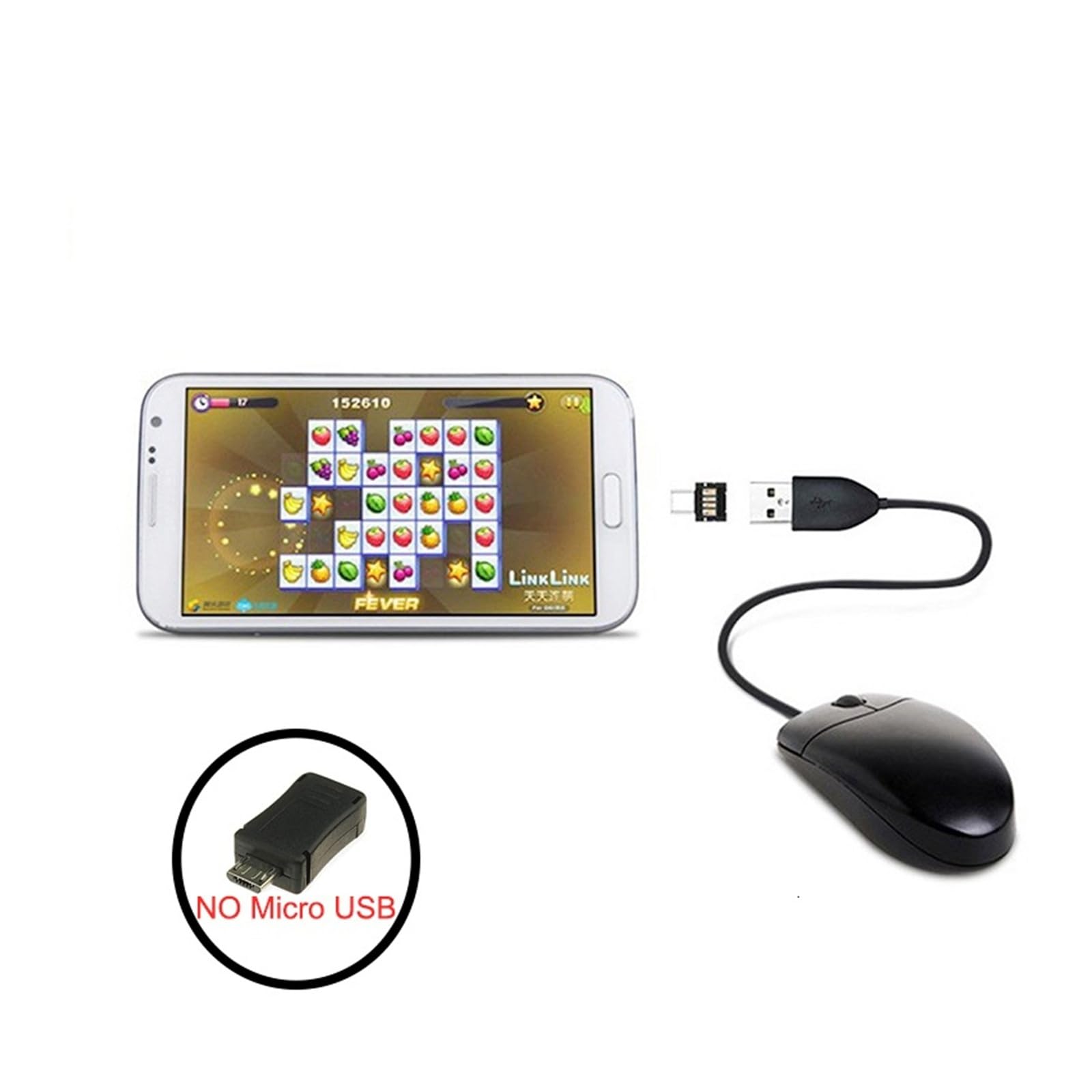 Cavo adattatore da USB C a USB tipo C OTG per telefono e tablet (10X di tipo C)