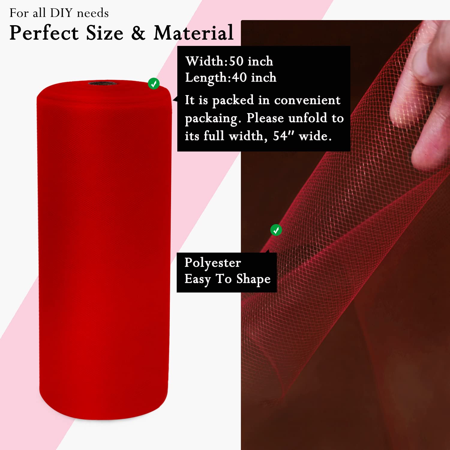 Czerwone tiulowe rolki z tkaniny, 137 x 40 m, tiulowa szpula do dekoracji ślubnych, DIY, tutu, baby shower, spódnica, dekoracja sufitowa, dekoracja urodzinowa, artykuły rzemieślnicze