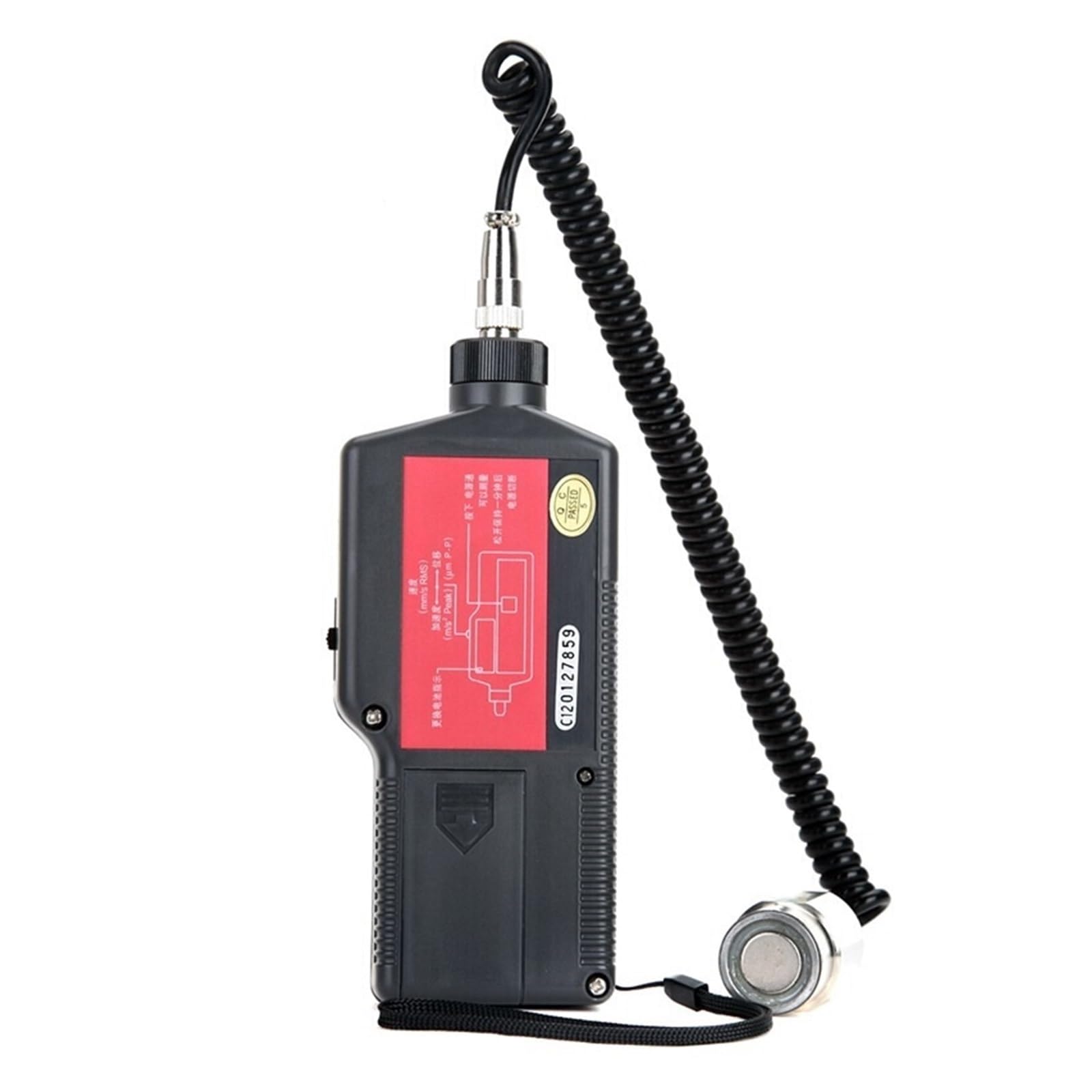 Vibrationsmessgerät, UT312 Tragbares Vibrationsmessgerät Hochempfindliche Sonde Vibrationsverschiebung Geschwindigkeitsbeschleunigungsmessung