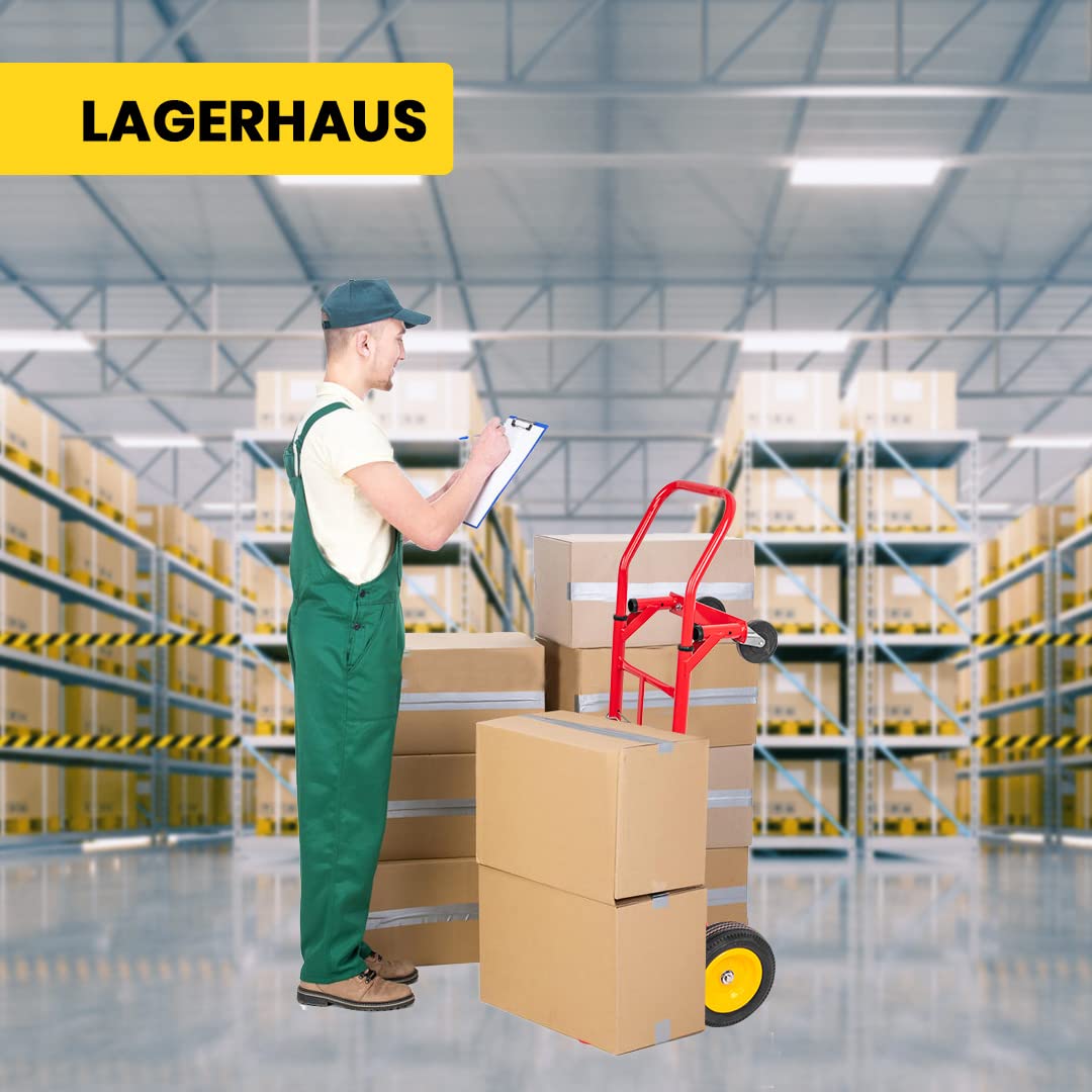 STREND PRO Sackkarre Klappbar 2 in 1 | 350 kg Trolley | Plattformwagen & Handwagen mit Rädern | Transportwagen Klappbar Ideal für Transporte und Einfache Lagerung | Handwagen | Sack Truck