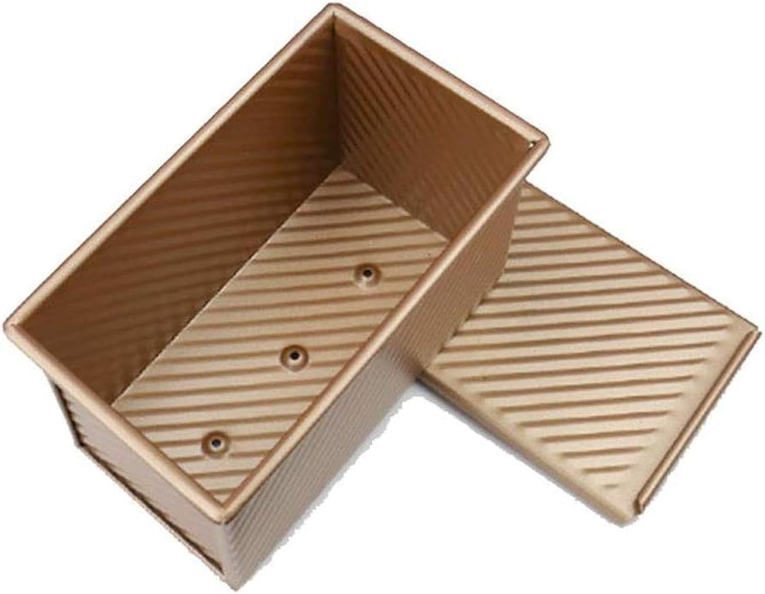 ECVV Loaf Pan with Lid, Non-Stick Bread Pan Bakeware Durable Carbon Steel Bread Toast Mold with Cover Bread Pan for Baking Bread Pan Bread Tin for Homemade Cakes, Breads and Meatloaf