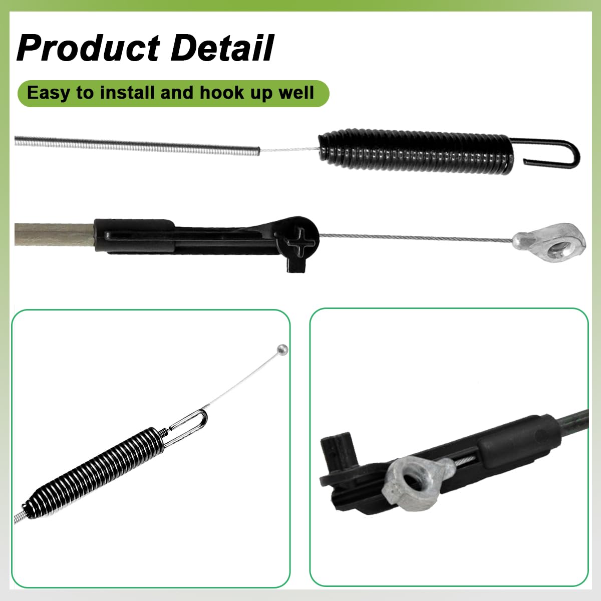 ZAMDOE 133-1998 Brake Cable for Toro Timemaster Lawnmower Blade Brake Cable 133-1998 21199 21200 20976 20978 21199 21199HD 21200 21810 21811 Model for TimeMaster 30" Lawn Mowers - Image 3