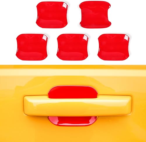 Miniatura 10 de RERPRO Protector de arañazos para manija de puerta, cubierta de cuenco de puerta trasera compatible con Ford Bronco 2021 2022 2023 2024 24 puertas