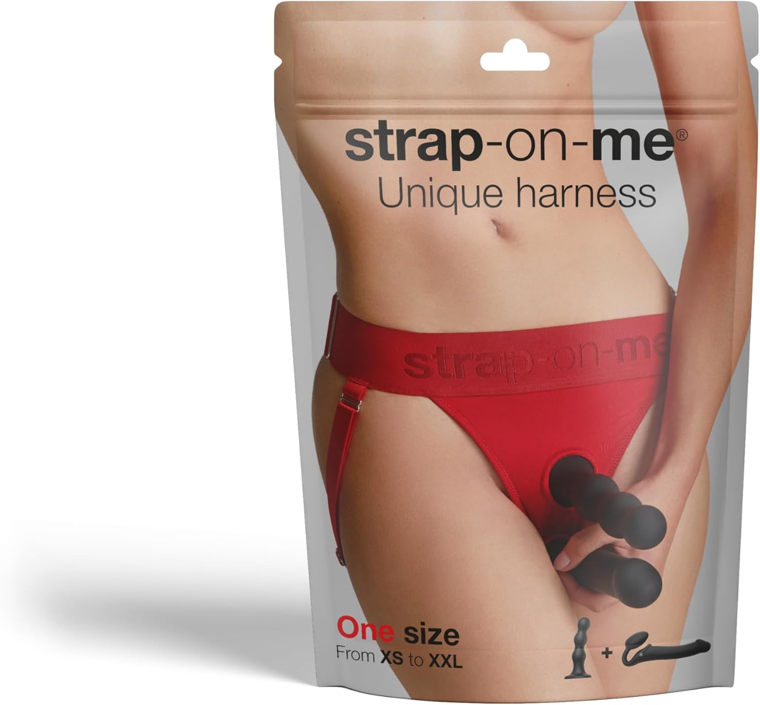 Strap-On-Me Harness Lingerie Unique One Size Red