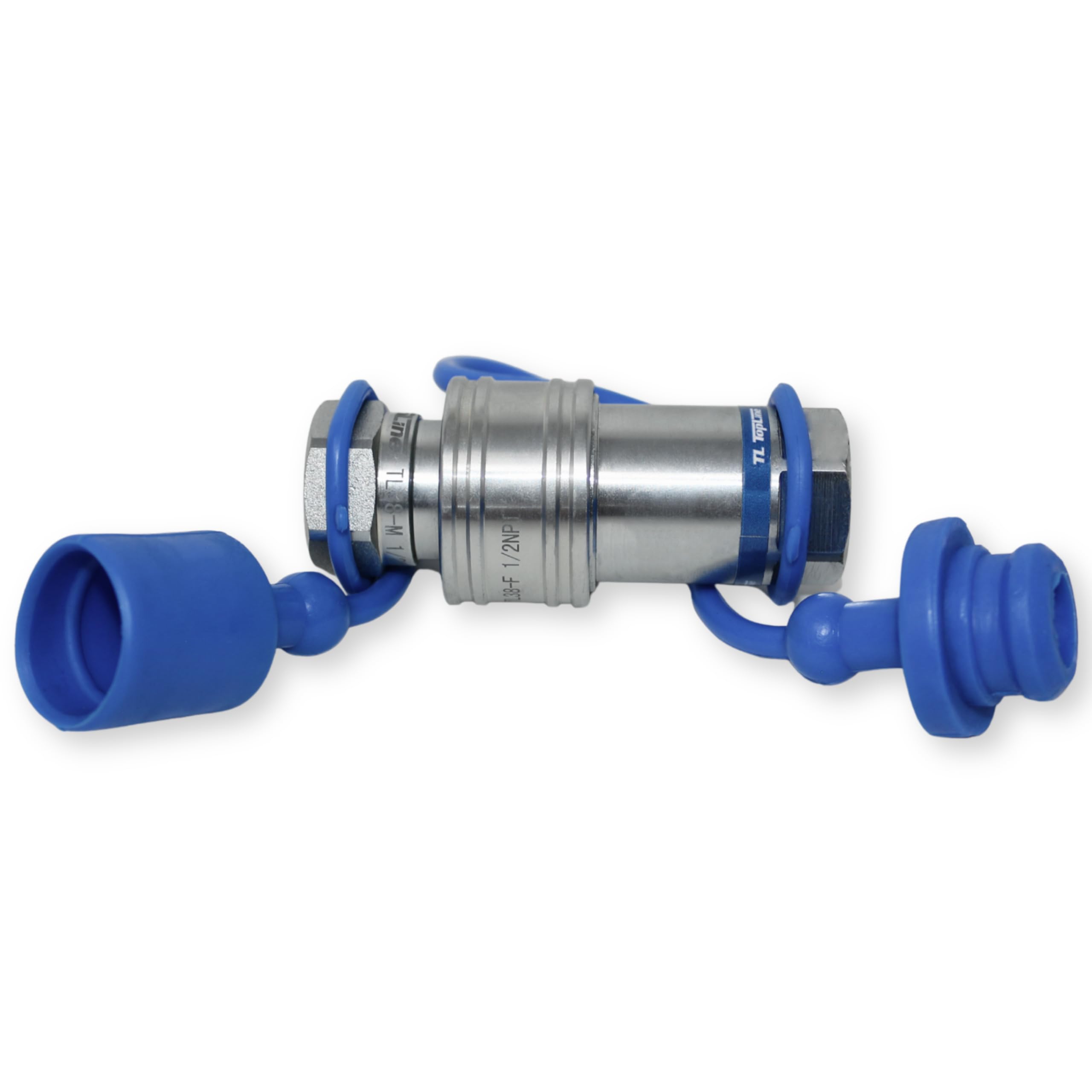 10x Zilimontt Hydraulik-Schnellkupplungs-Kappen – 1/2 Zoll, ISO5675, Mit 12 Mm Metrischem Gewinde, Rot