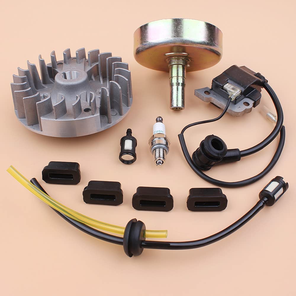 DUNLAP Kit de Tambor de Embrague 9T de Bobina de Encendido de Volante Apto for GX35 GX 35 35CC, Motor de Gasolina pequeño de 4 Tiempos, repuestos for desbrozadora