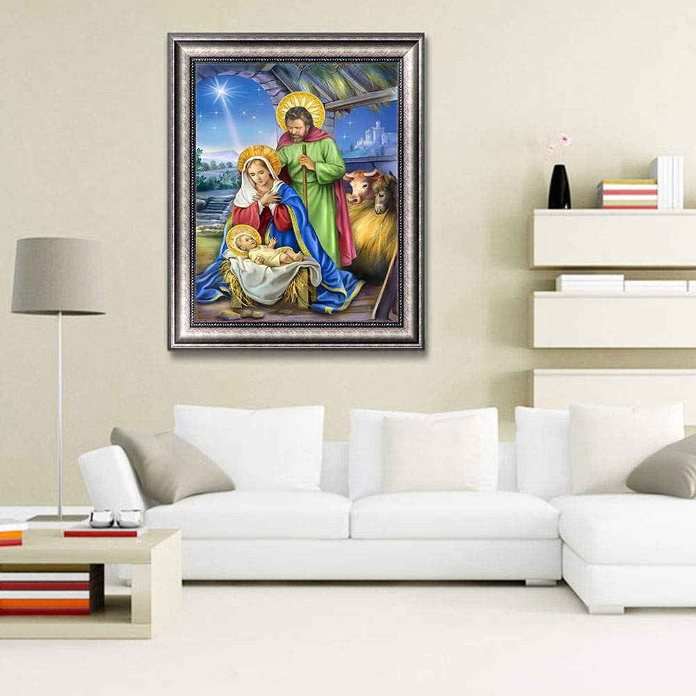 YEESAM ART Kit Pittura A Mosaico 5D Con Diamanti, 30x40 Cm, Tema Pianeta Colorato | Fai Da Te Con Tela Adesiva E Perline Di Strass, Accessori Inclusi