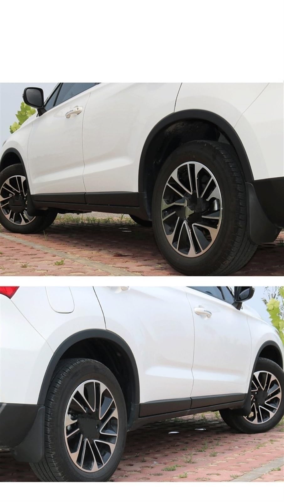 Paraspruzzi Per Volvo V60 / V60 Cross Country 2013-2018, Set 4 Pezzi In ABS - Protezione Fiancata Da Fango E Sassi