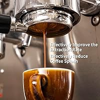 Vista 5 de watchget Filtros de papel espresso de 2.087 in, 1000 piezas de papel de filtro de café sin blanquear para máquina de expreso, pantalla de disco