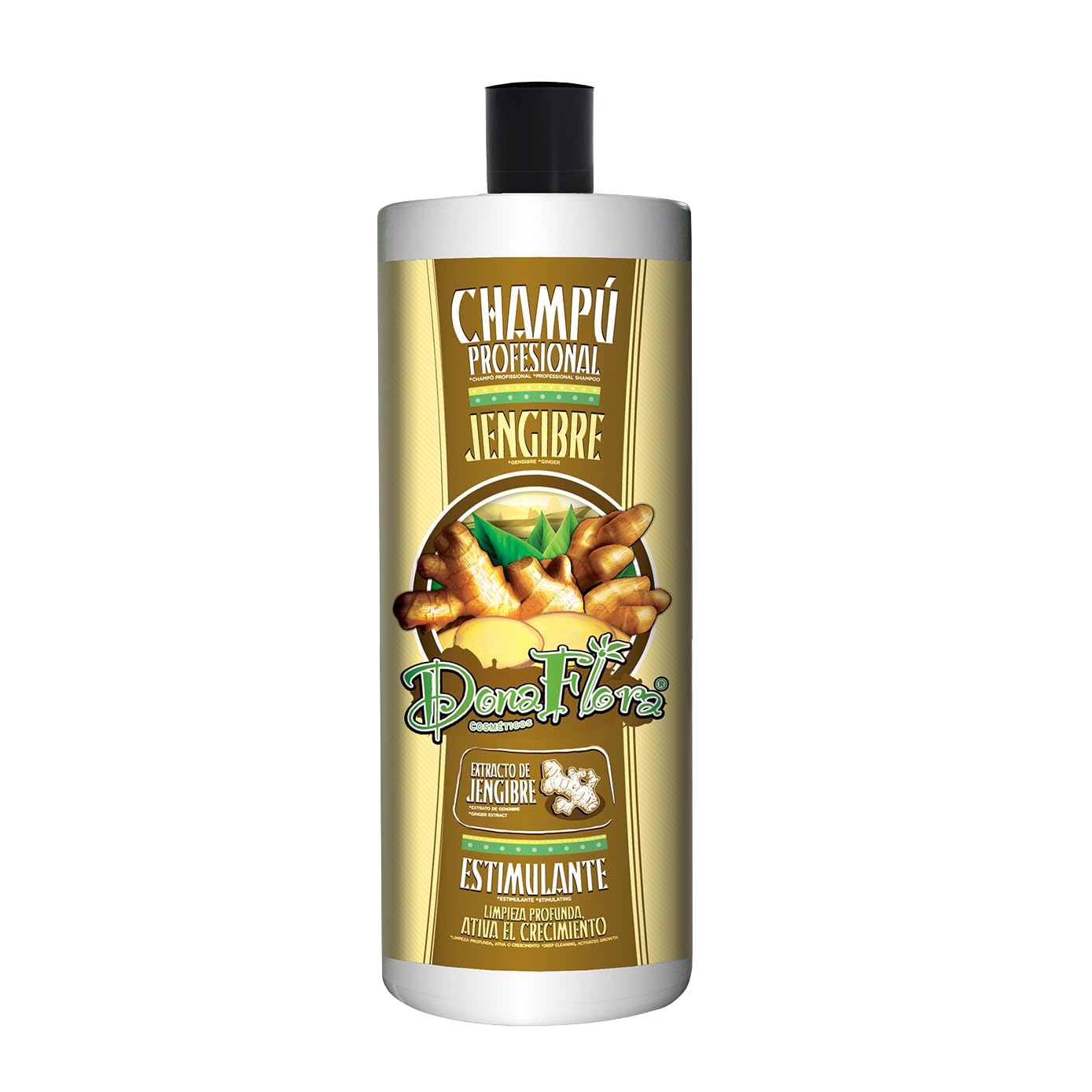 Dona Flora - Nourishing coconut and argue shampoo - intense hydration - natural softness and shine - strengthens and improves hair elasticity - 1000 ml -