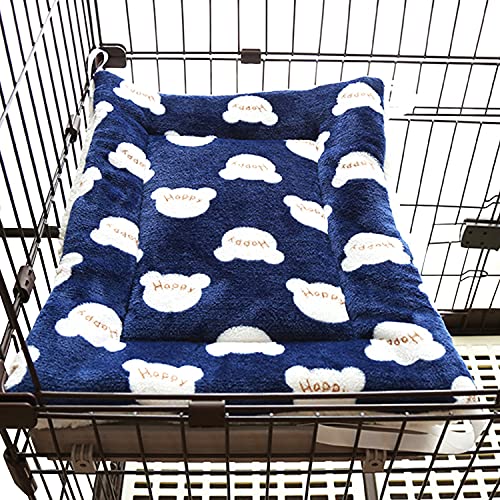 m.tivance ペット 猫 ケージ マット 35x50cm fluffy mat 四隅紐付き 洗える リバーシブル/ケージ用マット