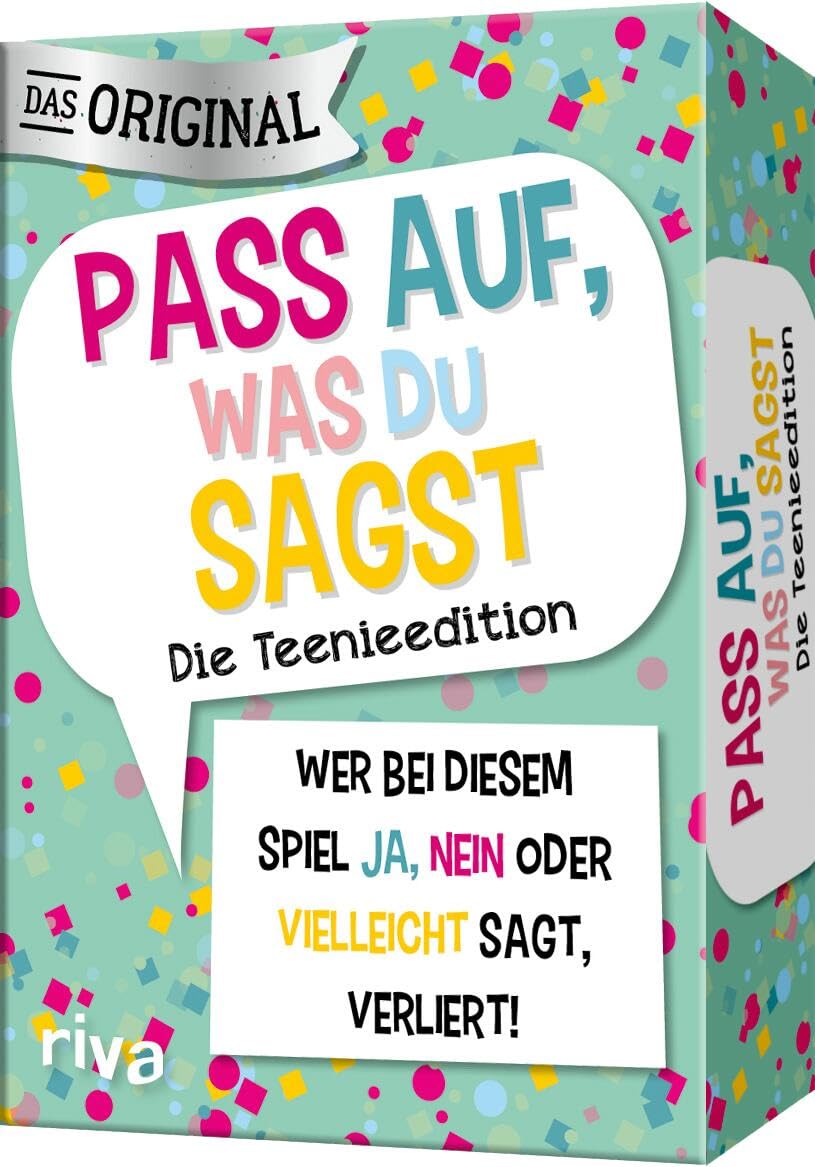 Pass auf, was du sagst – Die Teenieedition: Wer bei diesem Spiel »Ja«, »Nein« oder »Vielleicht« sagt, verliert! | Geschenk zum Geburtstag. Ab 12 Jahren