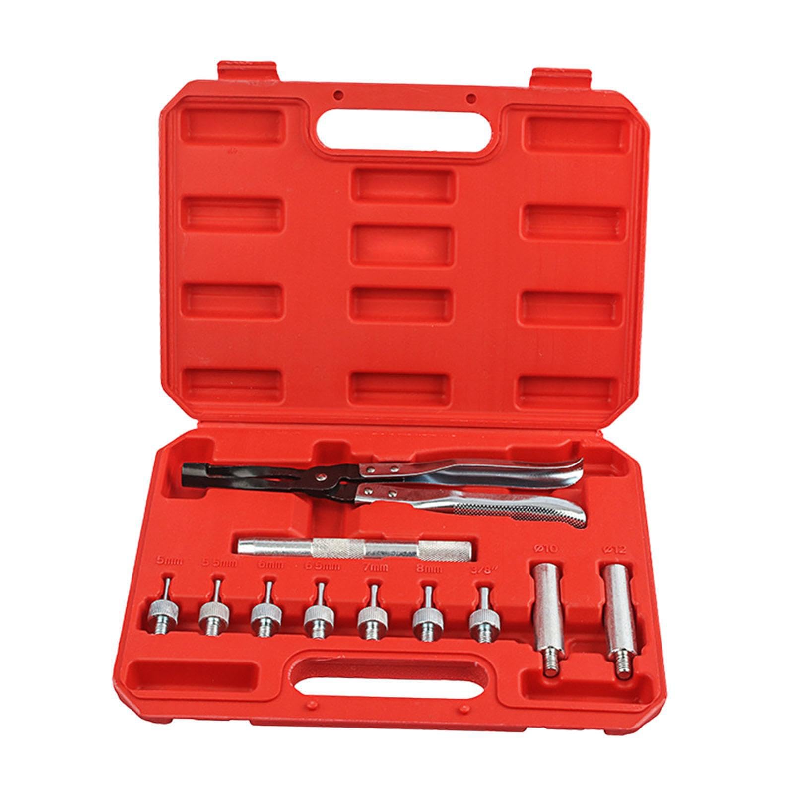 VUIUYOIES Kit d'outils pour Le démontage et la Pose de Joints de Tige soupape - Kit d'outils démontage soupapes argentées, définir Un