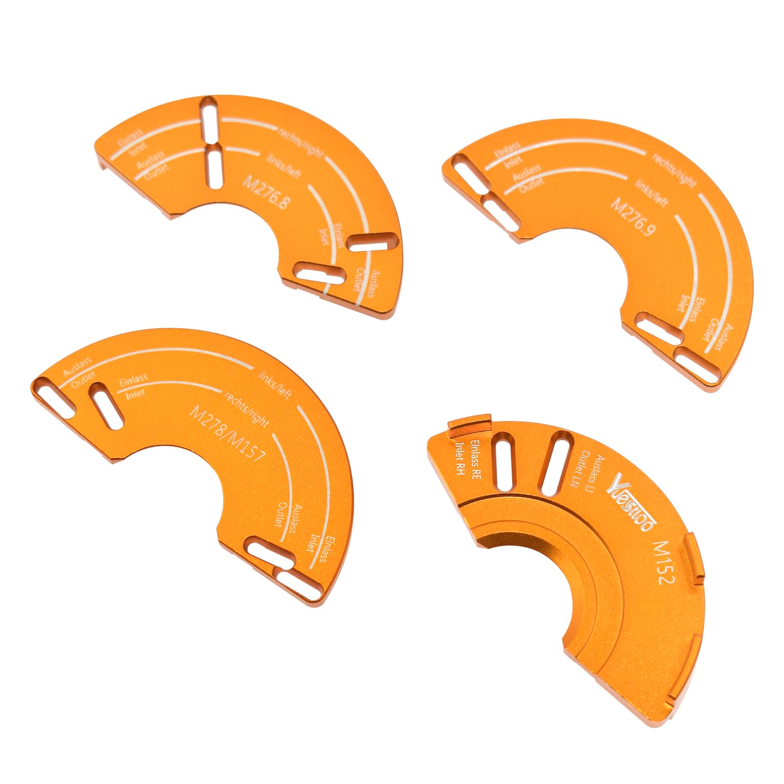 - Camshaft Adjuster Tool Kit 4 Pcs, Compatible with Benz M152, M276.8, M276.9, M278/M157, Engine Tools, Timing Belt Tools