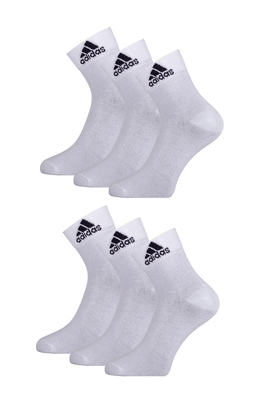 adidas Original Flat Knit Ankle Length Socks (Pack Of 6 Pairs-12N) (AD-203 White/White/White_White)-picture-42