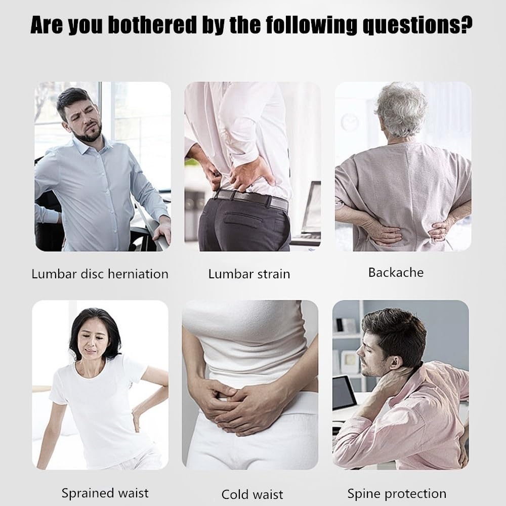 Faja Lumbar para aliviar el Dolor Lumbar en Hombres y Mujeres. Transpirable y Ligera para Levantar Objetos, Trabajar, Gimnasio y Corregir la Postura.