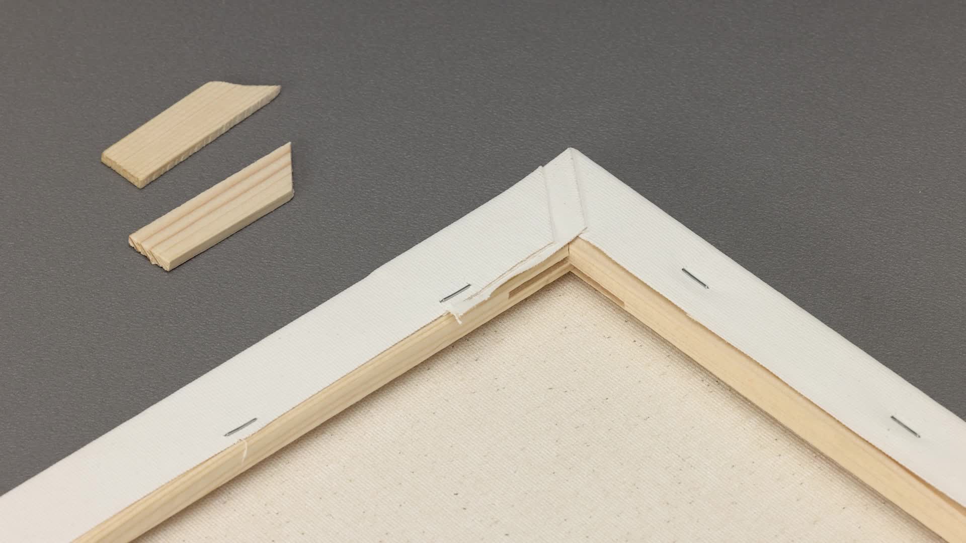 Telaio Per Pittura 50x70 Cm In Legno Di Abete - Tela Di Cotone Grana Media, Made In Italy - Foto 11