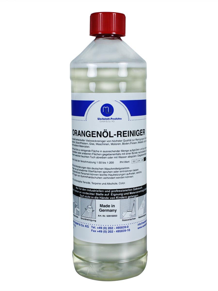 MW Orangenölreiniger Konzentrat 1L – Universal-Flecklöser & Allesreiniger, Made In Germany