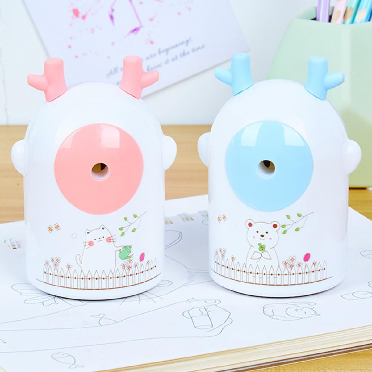 Ciieeo 3pezzi Temperamatite Animale Creativo Per Scuola Ufficio e Casa Resistente e Compatto Design Carino Per Studenti Per Compleanni e Festività