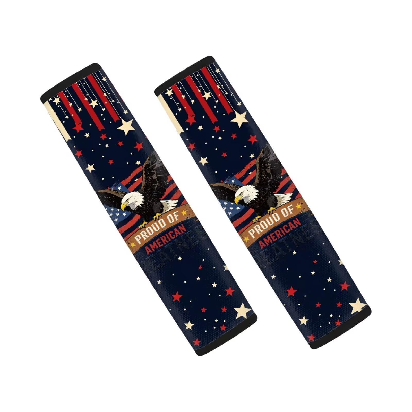 AFPANQZ Eagle 250 Years Automotive Seat Belt Covers Pads 2 Piece for Womens Kids Youth Car Accessories Safety Seatbelt Cushion Pillow Universal Fit Bag Shoulder Straps Pads