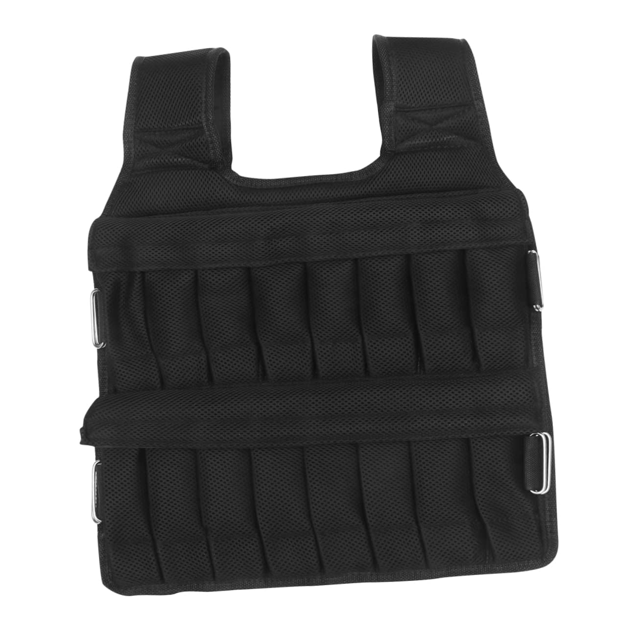 Gilet Zavorrato per Corsa, Allenamento Fitness, 35kg, Nero, 1 Pezzo