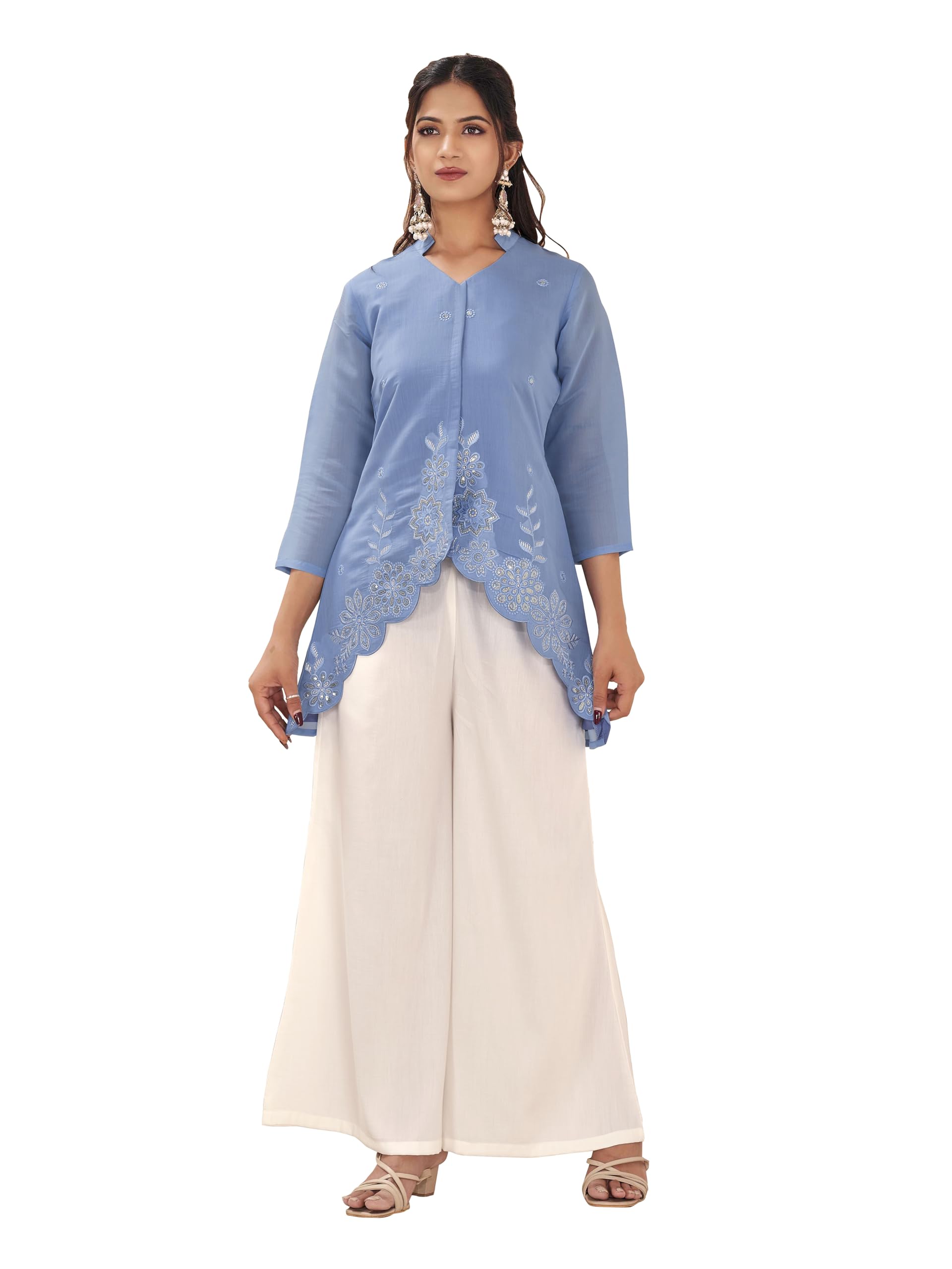 Buy Womanista Party coord set stylish | Indowestern dress women at Amazon.in - Image 1