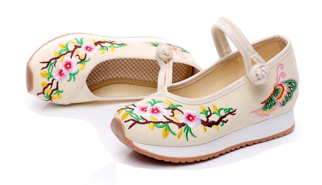 Tianrui Crown Girl's Embroidery Casual Traveling Shoes Sneaker Kid's Cute Sport Canvas Shoe