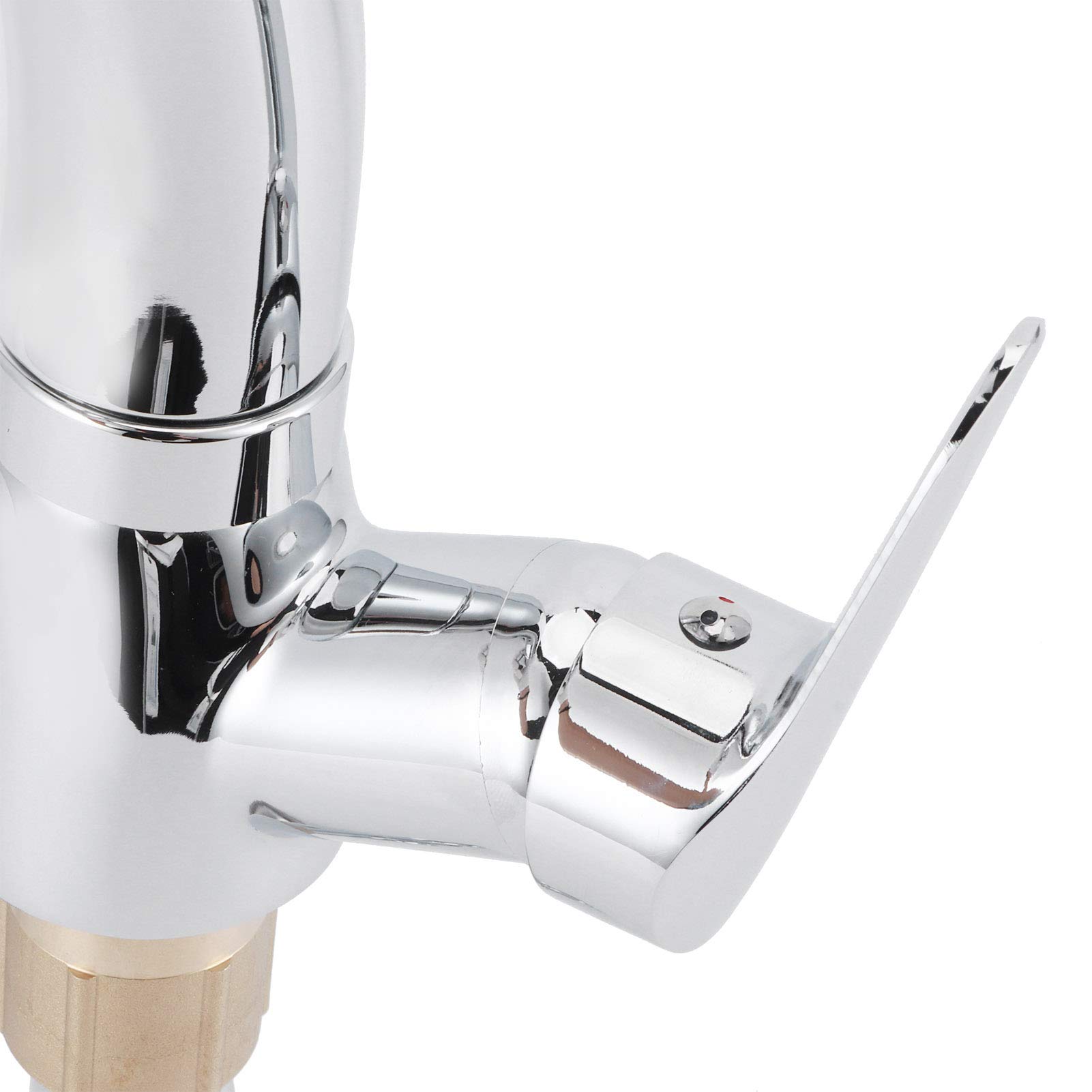 G1/2 Rubinetto per lavello da estraibile Spruzzatore girevole a 360 gradi Miscelatore monocomando con modalità di spruzzo a doppia funzione Costruzione in ottone per lavab