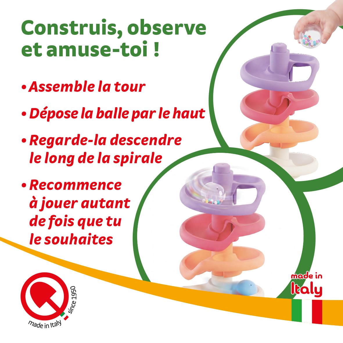 Quercetti-86500 Spiral Tower Evo