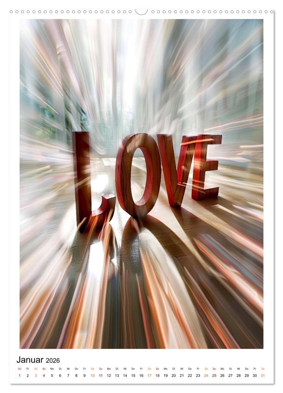 Liebe - sag ja (hochwertiger Premium Wandkalender 2026 DIN A2 hoch), Kunstdruck in Hochglanz: Die Magie der Liebe. (CALVENDO Kunst)