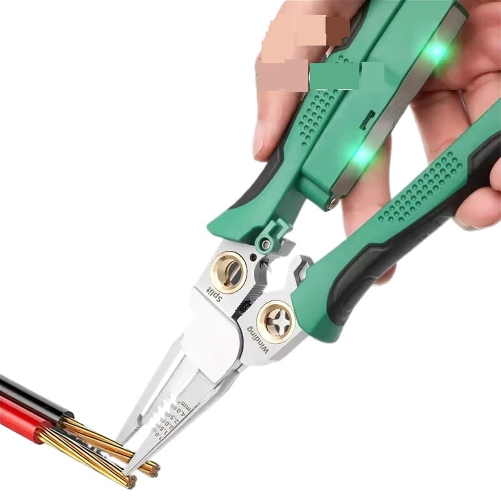 8 w 1 wielofunkcyjne szczypce do ściągania izolacji ze stali nierdzewnej elektryk kabel rozbiórki cięcie dzielenie naprawa narzędzia ręczne szczypce