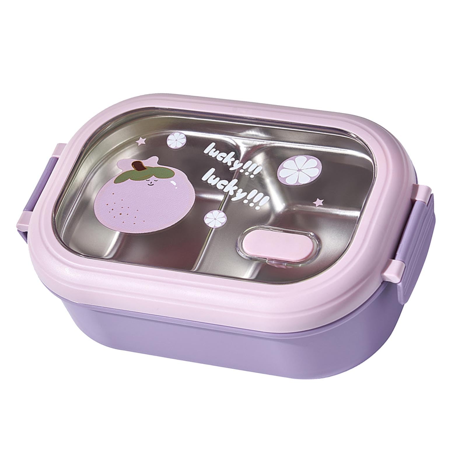 Unterteilte Edelstahl-Lunchbox, isolierter Lebensmittelbehälter für Schule, Büro und Studenten, perfekt für die Zubereitung von Mahlzeiten und unterwegs