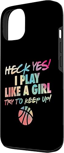 Miniatura 2 de iPhone 13 Divertida cita de baloncesto idea de regalo para niñas adolescentes, estuche de colores lindos