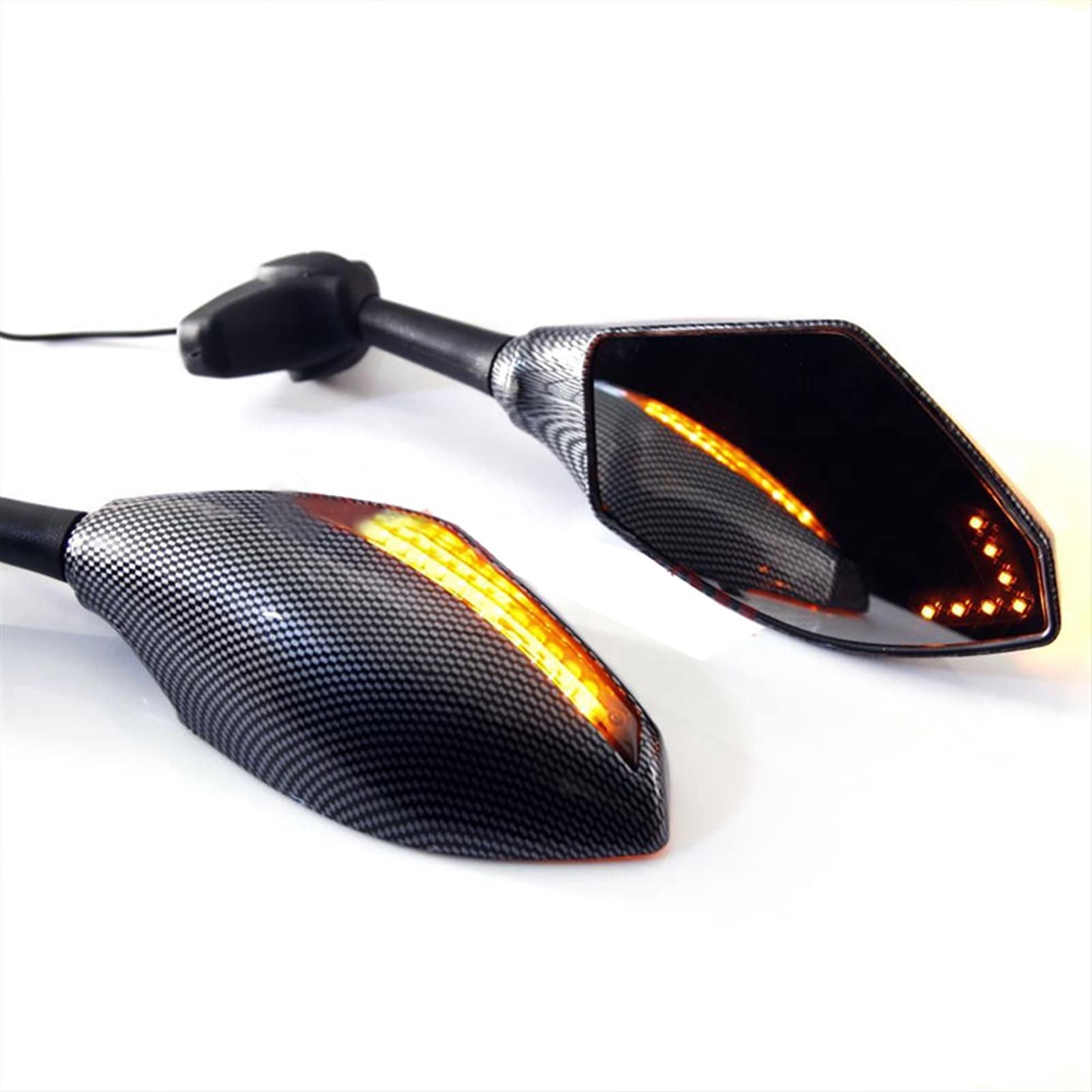 Rétroviseurs moto avec clignotant intégré pour Goldwing 1000 1100 1200 1500