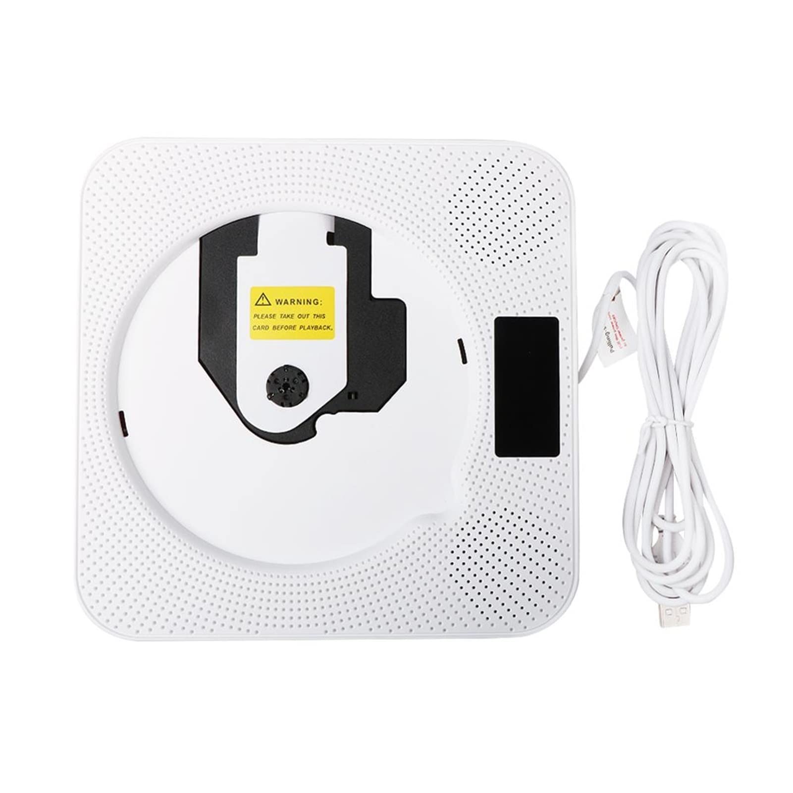 Przenośna muzyka płyta CD Gracz Bluetooth-Compatible Desktop Mont Mount Smart płyta DVD Głośnik zdalnego sterowania Gracz Hi-Fi Fm. Radio USB MP3. Przenośny(White EU plug)