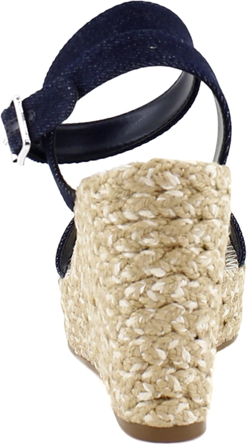 Steve Madden Cosmo Women's Sandals Denim Fabric Size 7.5 M - Image 4