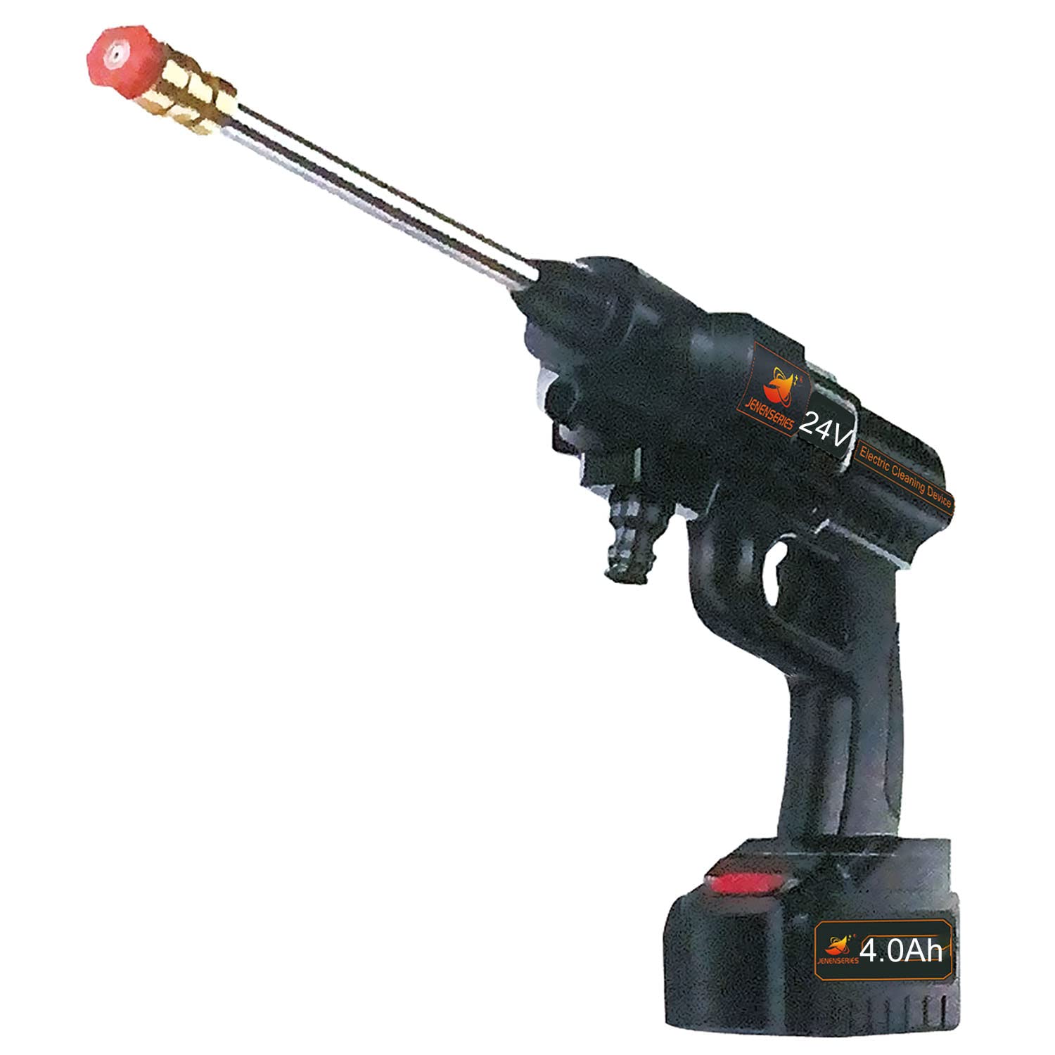 JENENSERIESCordless Pressure Washer, 24V 4.0Ah Max 380 Portable Washer with Battery and Charger, Suitable for Washing Cars, Watering Flowers, Cleaning Floors, etc.