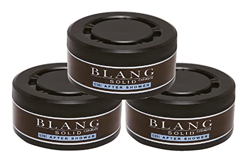 カーメイト 車用 消臭芳香剤 ブラング ソリッド 置き型 詰替用 アフターシャワー ブラック 60g×3個 G301Tのサムネイル