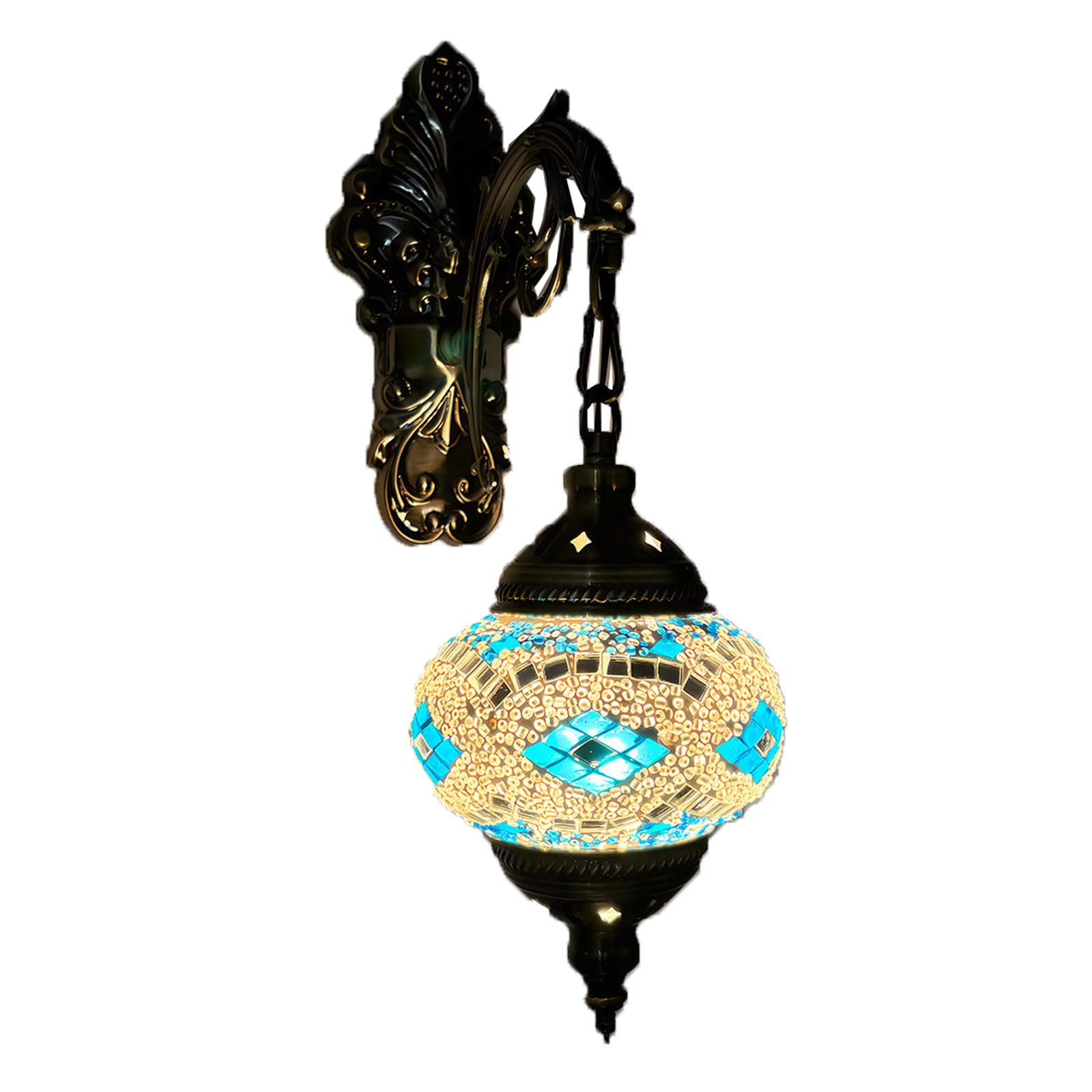 GAUUA Wall Lamp Retro Exotic Handmade Mosaic Specialty Restaurant Hotel Homestay Aisle Corridor Wall Lamp