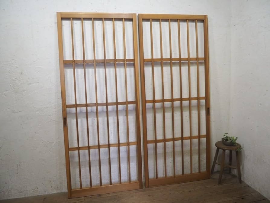 木製 格子状 置物 約75cm x 49cm 木製 格子状 置物 約75cm x 49cm