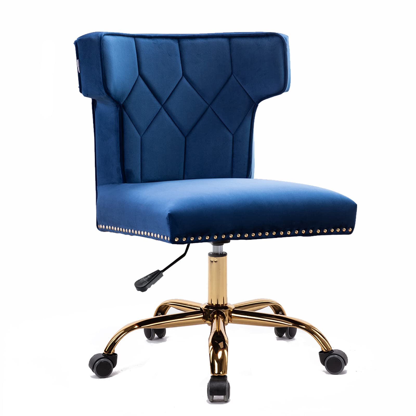 Recaceik Modern Velvet Home Office Chair, Adjustable Leisure Swivel