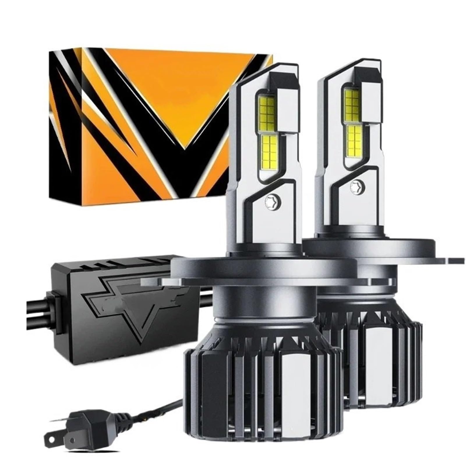 Bombilla para coche 20000LM 6500K 90W LED Bombillas de faros F15 Serie Canbus H4 H7 H11 9005 9006 9007 Bombilla de coche LED Bombilla LED(H4)