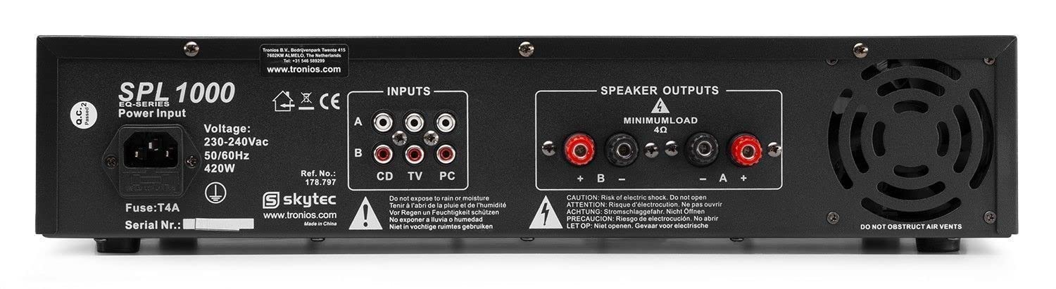 MAX28 - DJ Anfänger Set - DJ Boxen Set, inklusive Verstärker, 1000 Watt Endstufe, MAX28 Bundle 2 Lautsprecher mit Verstärker, PA Disco Boxen, Disco-Lautsprecher DJ Anlage, Komplett Set