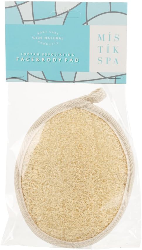 MISTIK SPA Loofah Exfoliating Face and Body Pad