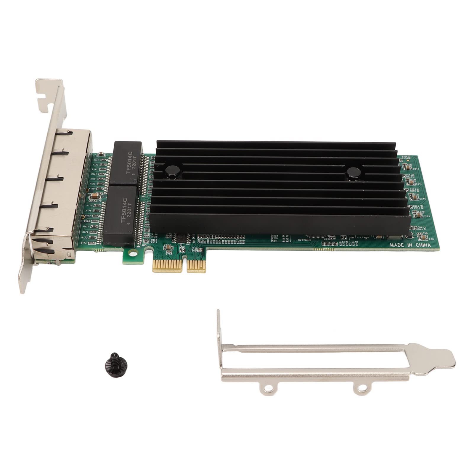 Karta Sieciowa PCIe Czteroportowa Karta Gigabit Ethernet do Szybkich Sieci w Serwerach i Komputerach PC - Kompaktowa Konstrukcja