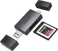 Vista 7 de CFexpress - Lector de tarjetas tipo A, USB 3.2 Gen 2 de 10 Gbps, puerto USB A y C, compatible con Sony Alpha 1/a7S III/7 IV A7M4/FX3/FX6